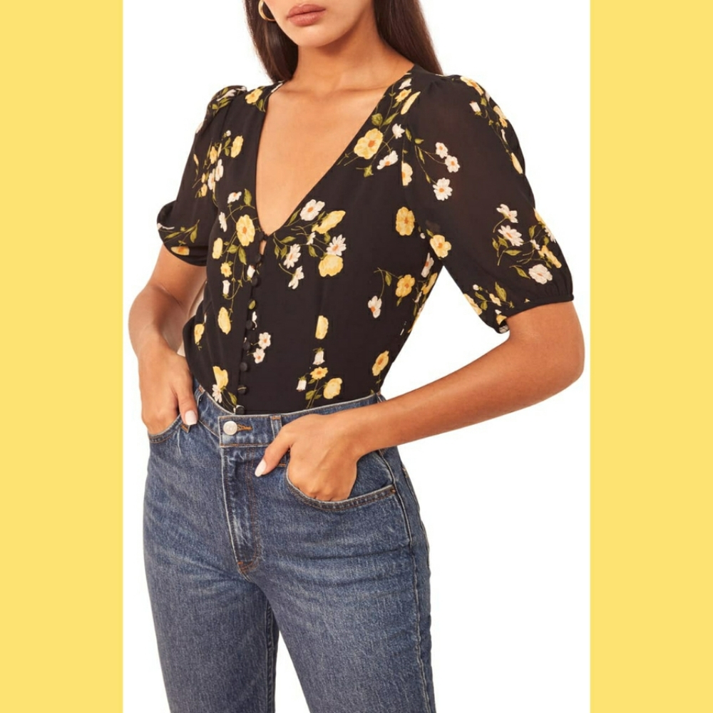 REFORMATION BENTON BLOUSE